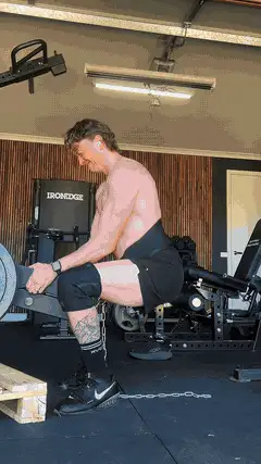 Tazz McAlister training in the gym